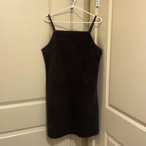 Frank and Oak black denim sheath dress (L)